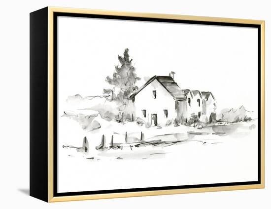 Rural Farmhouse Study II-Ethan Harper-Framed Stretched Canvas