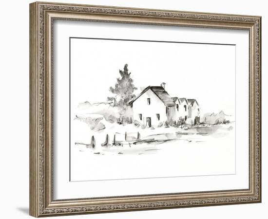 Rural Farmhouse Study II-Ethan Harper-Framed Art Print
