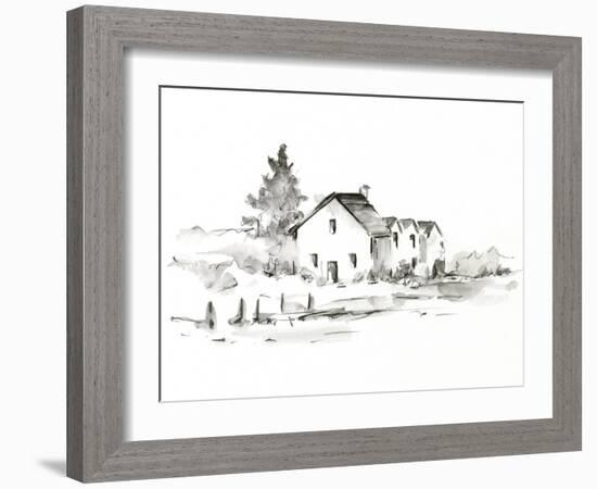 Rural Farmhouse Study II-Ethan Harper-Framed Art Print