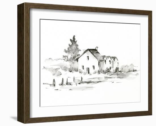 Rural Farmhouse Study II-Ethan Harper-Framed Art Print