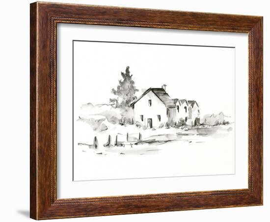 Rural Farmhouse Study II-Ethan Harper-Framed Art Print