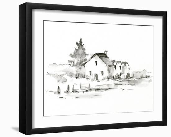 Rural Farmhouse Study II-Ethan Harper-Framed Art Print