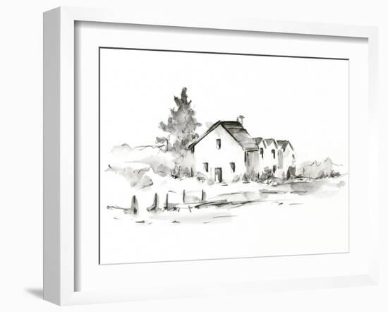 Rural Farmhouse Study II-Ethan Harper-Framed Art Print