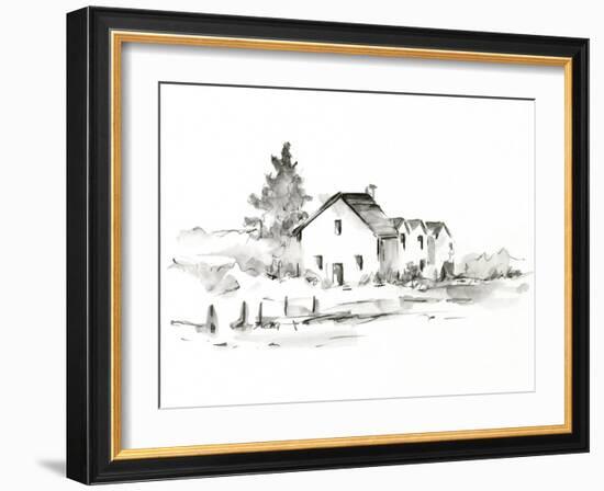 Rural Farmhouse Study II-Ethan Harper-Framed Art Print