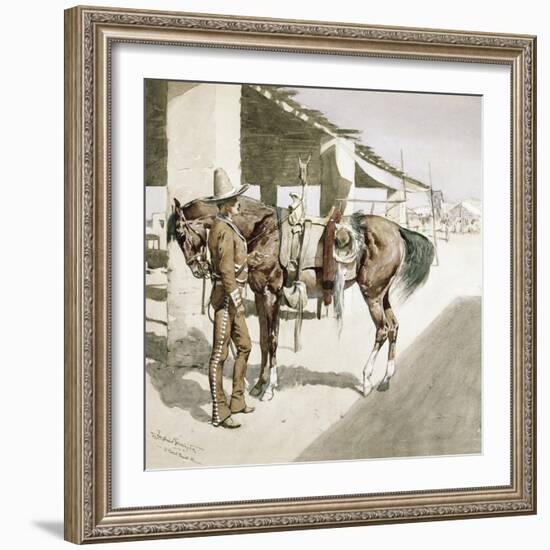 Rural Guard, Mexico-Frederic Sackrider Remington-Framed Giclee Print