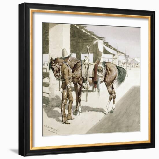 Rural Guard, Mexico-Frederic Sackrider Remington-Framed Giclee Print