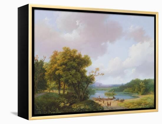 Rural Landscape, 19th Century-Barend Cornelis Koekkoek-Framed Premier Image Canvas