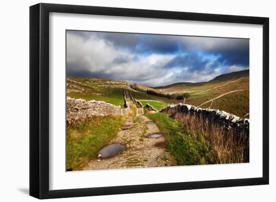 Rural Landscape in North Yorkshire, England-Mark Sunderland-Framed Photographic Print