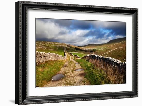 Rural Landscape in North Yorkshire, England-Mark Sunderland-Framed Photographic Print