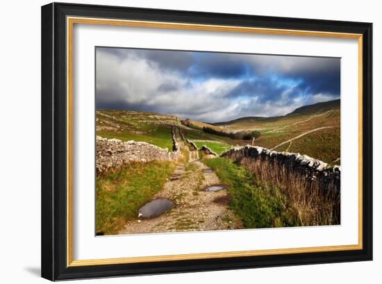 Rural Landscape in North Yorkshire, England-Mark Sunderland-Framed Photographic Print