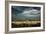 Rural Landscape with Dramatic Sky over Farmland-null-Framed Photographic Print