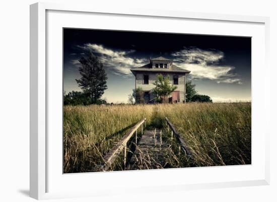 Rural Landscape with Dramatic Sky-null-Framed Photographic Print