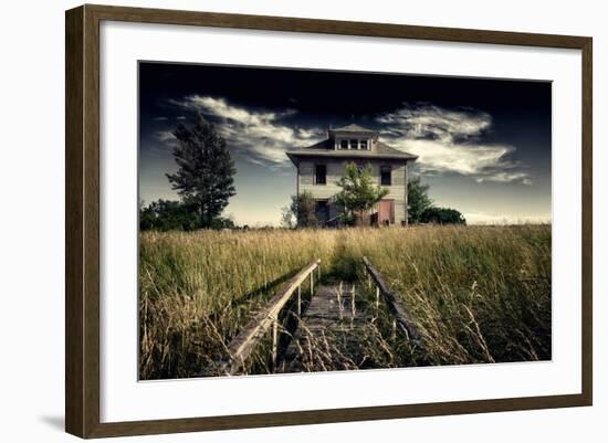 Rural Landscape with Dramatic Sky-null-Framed Photographic Print