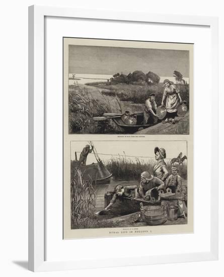 Rural Life in Holland, I-null-Framed Giclee Print