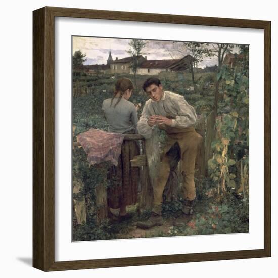 Rural Love, 1882-Jules Bastien-Lepage-Framed Giclee Print