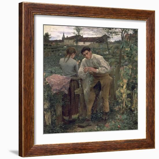 Rural Love, 1882-Jules Bastien-Lepage-Framed Giclee Print