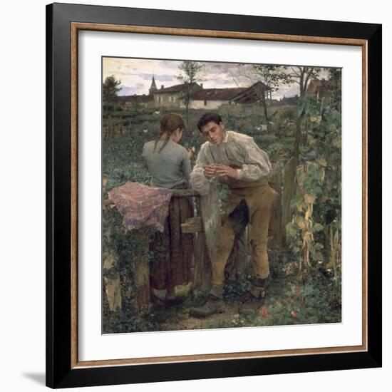 Rural Love, 1882-Jules Bastien-Lepage-Framed Giclee Print