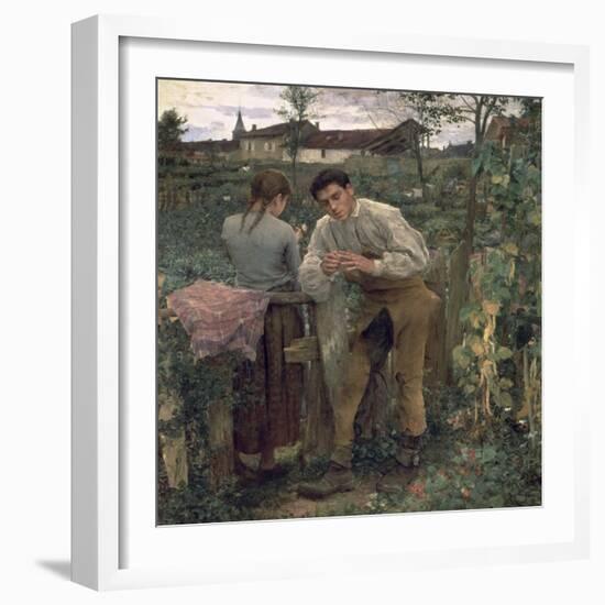 Rural Love, 1882-Jules Bastien-Lepage-Framed Giclee Print