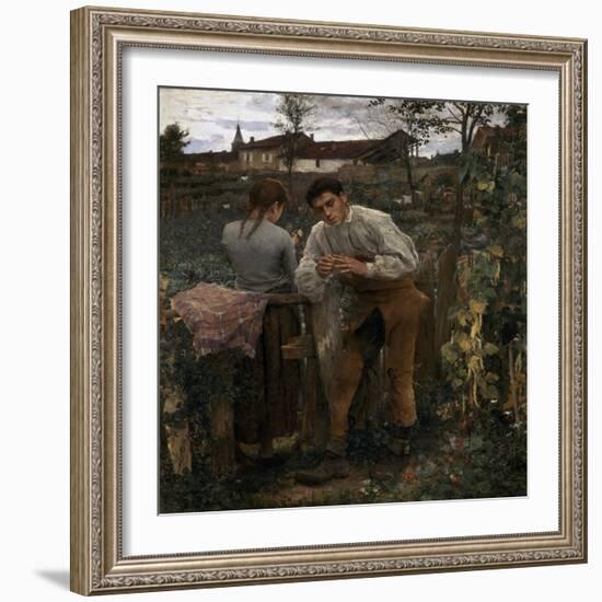 Rural Love, 1882-Jules Bastien-Lepage-Framed Giclee Print