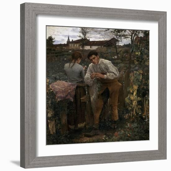 Rural Love, 1882-Jules Bastien-Lepage-Framed Giclee Print