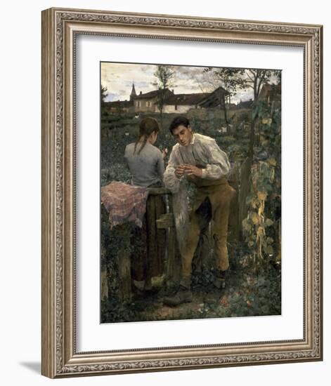 Rural Love-Jules Bastien-Lepage-Framed Art Print