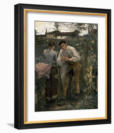 Rural Love-Jules Bastien-Lepage-Framed Art Print