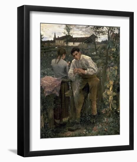 Rural Love-Jules Bastien-Lepage-Framed Art Print