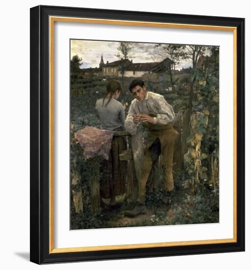 Rural Love-Jules Bastien-Lepage-Framed Art Print