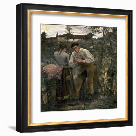 Rural Love-Jules Bastien-Lepage-Framed Art Print