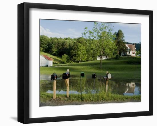 Rural Postboxes, West Virginia, USA-Ethel Davies-Framed Photographic Print