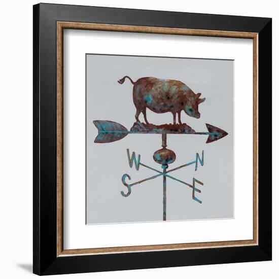 Rural Relic Pig-Arnie Fisk-Framed Art Print