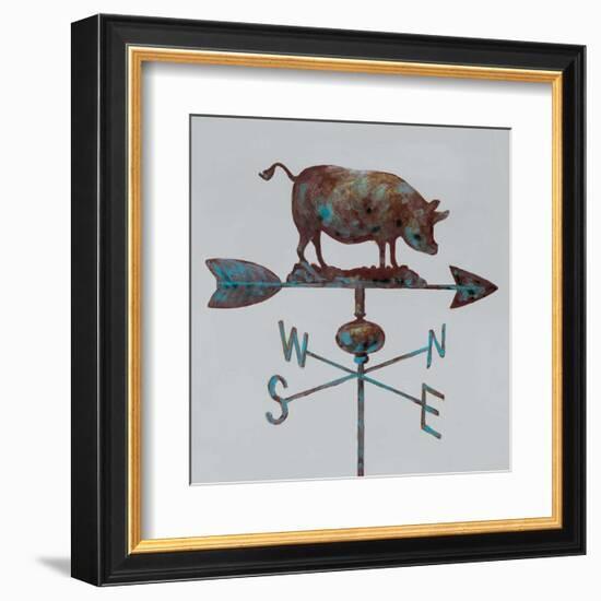 Rural Relic Pig-Arnie Fisk-Framed Art Print