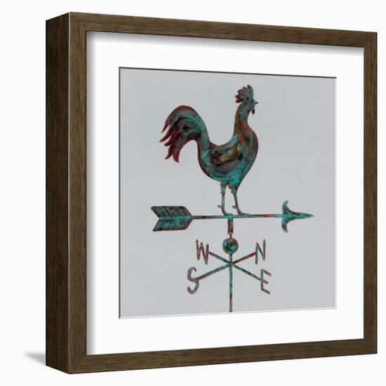 Rural Relic Rooster-Arnie Fisk-Framed Art Print