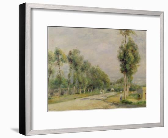 Rural Road Near Louvecienne, 1895-Pierre-Auguste Renoir-Framed Giclee Print