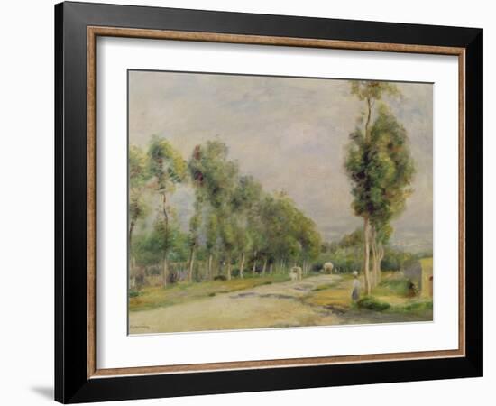 Rural Road Near Louvecienne, 1895-Pierre-Auguste Renoir-Framed Giclee Print