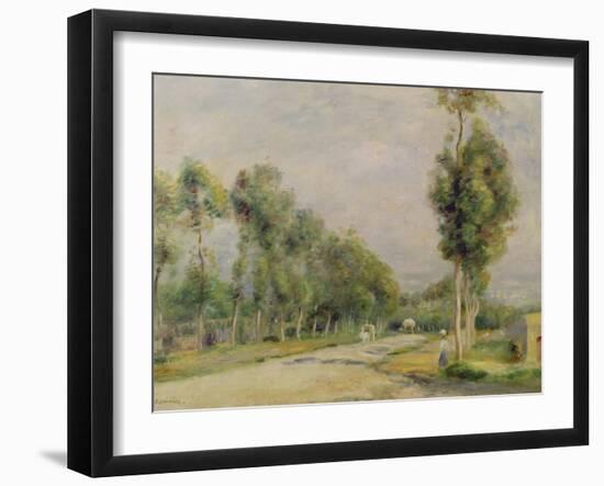 Rural Road Near Louvecienne, 1895-Pierre-Auguste Renoir-Framed Giclee Print