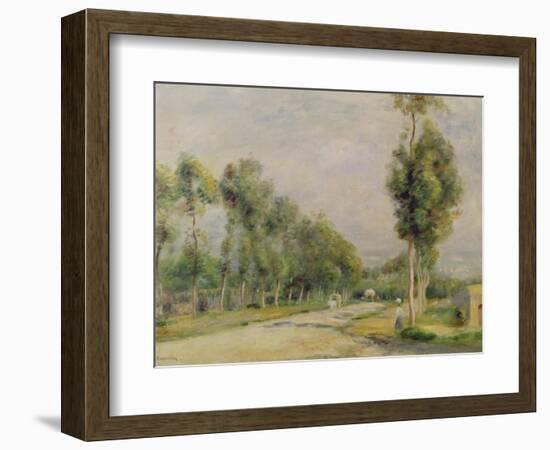 Rural Road Near Louvecienne, 1895-Pierre-Auguste Renoir-Framed Giclee Print