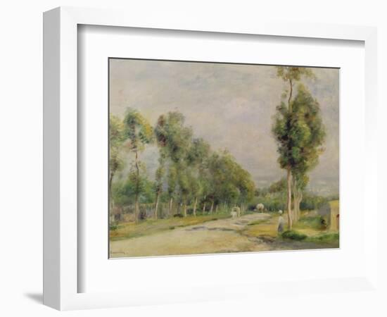 Rural Road Near Louvecienne, 1895-Pierre-Auguste Renoir-Framed Giclee Print