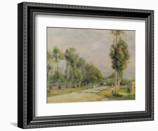 Rural Road Near Louvecienne, 1895-Pierre-Auguste Renoir-Framed Giclee Print