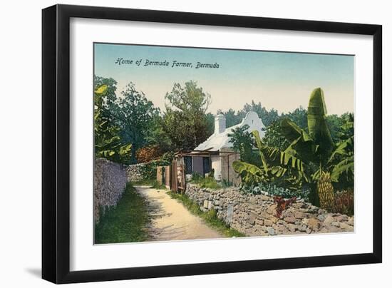 Rural Scene, Bermuda-null-Framed Art Print