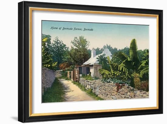 Rural Scene, Bermuda-null-Framed Art Print
