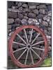 Rural Stone Wall and Wheel, Kilmuir, Isle of Skye, Scotland-Gavriel Jecan-Mounted Photographic Print