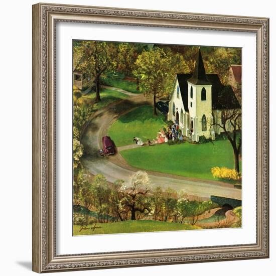 "Rural Wedding", May 29, 1954-John Clymer-Framed Giclee Print