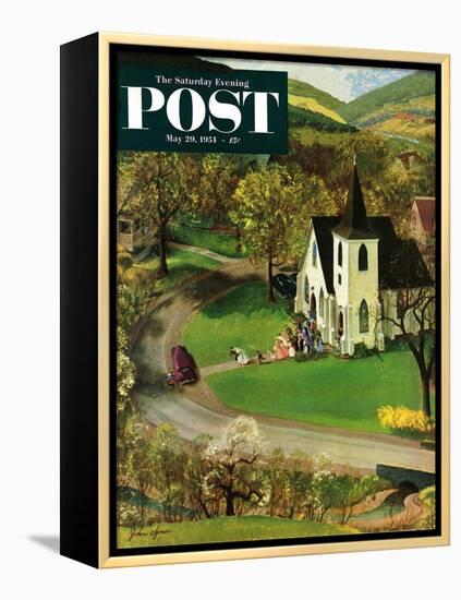 "Rural Wedding" Saturday Evening Post Cover, May 29, 1954-John Clymer-Framed Premier Image Canvas