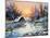 Rural Winter Landscape-balaikin2009-Mounted Art Print