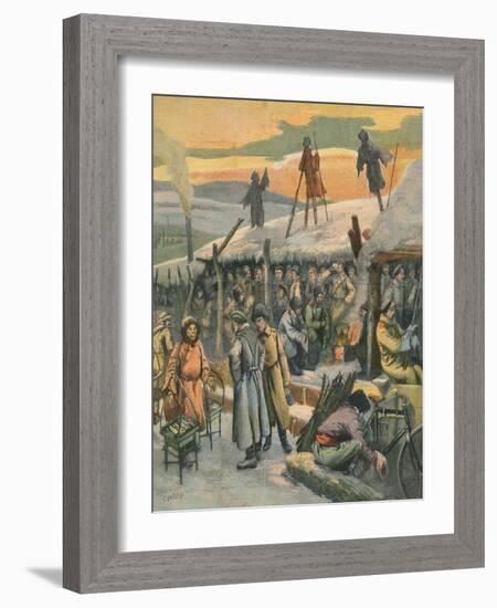 Rus-Jap War, Trenches-null-Framed Art Print