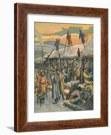 Rus-Jap War, Trenches-null-Framed Art Print