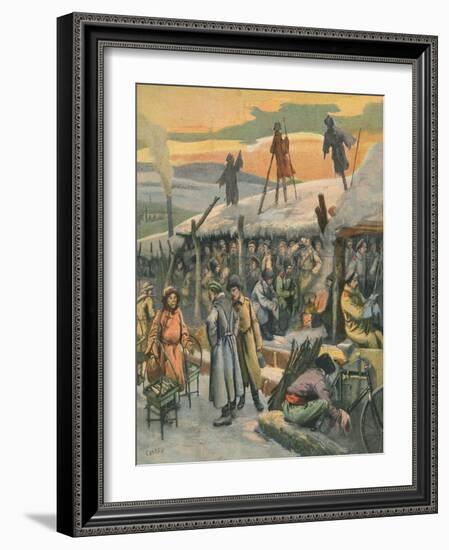 Rus-Jap War, Trenches-null-Framed Art Print