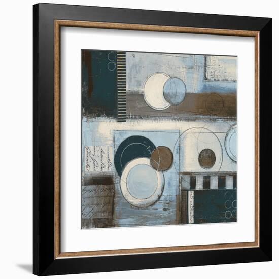 Rush Hour Blues Sq II-Kimberly Poloson-Framed Art Print