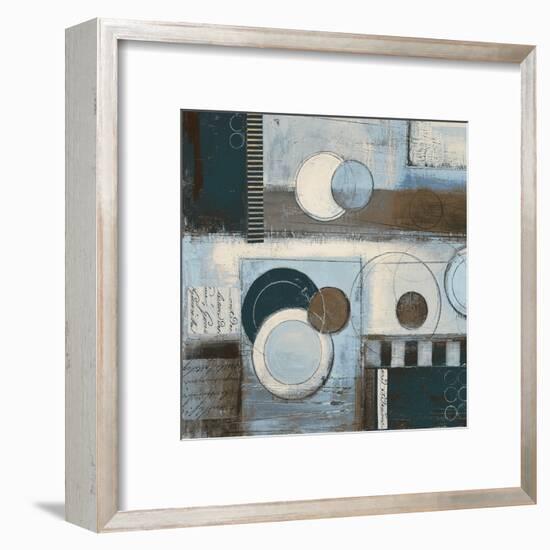 Rush Hour Blues Sq II-Kimberly Poloson-Framed Art Print